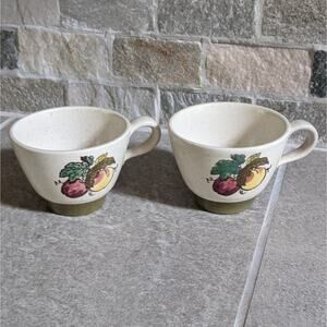 2 Teacups Metlox Poppytrail Provincial Fruit